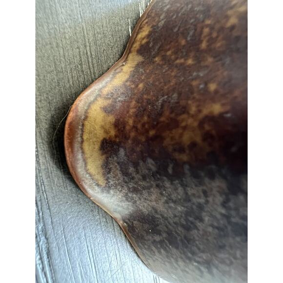 Iron Mountain Stoneware Pottery Roan Creamer Brown, Small Chip On Bottom See Pic - Picture 7 of 11